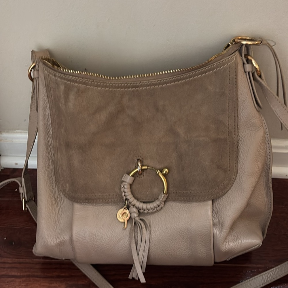 See By Chloe Joan Bag Motty Grey Large Size